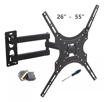 Mercado Libre Soporte de tv monitor pantallas 26 a 55 pulgadas instalación oferta