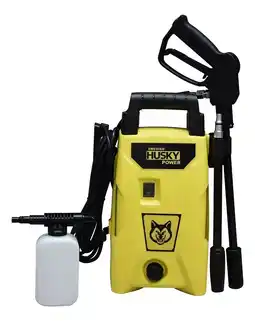 Mercado Libre Hidrolavadora eléctrica husky power jet140 amarilla de 1400w con 105bar de presión máxima 110v oferta