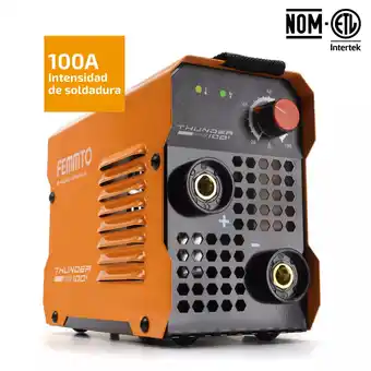 Mercado Libre Soldadora inversora portátil femmto thunder 100 60hz - soldadora inverter máquina para soldar oferta