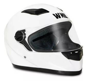 Mercado Libre Casco motocicleta certificado dot moto wkl ch-806 color blanco tamaño del casco l oferta