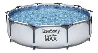 Mercado Libre Alberca estructural redonda bestway 56407 con capacidad de 4678 litros de 3.05m de largo x 3.05m de ancho de 3.05m de diámetr oferta