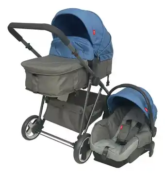 Mercado Libre D´bebe carriola travel system queen color azul color del chasis plateado oferta