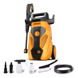 Mercado Libre Hidrolavadora electrica 2000 psi 1600w kingsman color amarillo con negro 120v/60 hz manguera y cable de 5 metros conexion rap oferta