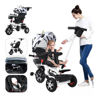 Mercado Libre Carriola de bebé tipo triciclo plegable y portátil 5 en 1 oferta