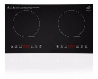 Mercado Libre Avera parrilla de inducción de 2 zonas estufa eléctrica piv2 color negro oferta