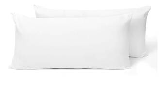 Mercado Libre Almohadas 2 pack king size microfibra firmes. blancos azteca oferta