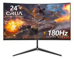 Mercado Libre Monitor gamer curvo crua cr240dm 24 165hz negro 100v/240v oferta