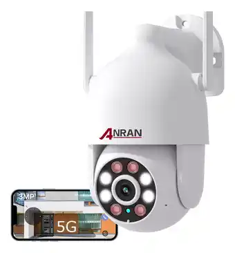 Mercado Libre Cámara de seguridad anran n30w1497 con resolución de 3mp visión nocturna incluida blanca oferta