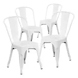 Mercado Libre Set de 4 sillas tipo tolix de acero varios colores oferta