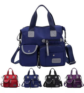 Mercado Libre Bolsa mujer impermeable viaje nylon tote crossbody bandolera oferta