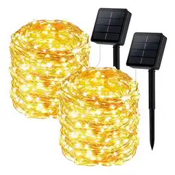 Mercado Libre Serie luces solares exterior 32 meters 300 led 8 modos 2pack oferta