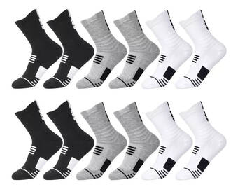 Mercado Libre 12 pares calceta deportiva hombre 100% algodón oferta