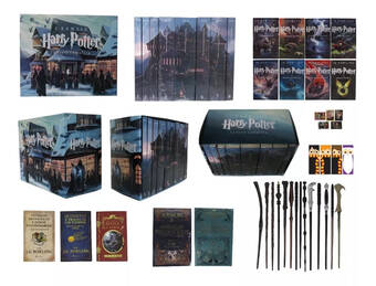 Mercado Libre Colección harry potter 13 libros con caja + varita + regalos oferta