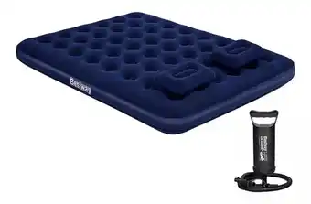 Mercado Libre Colchón inflable queen size 203 cm con almohadas bestway oferta