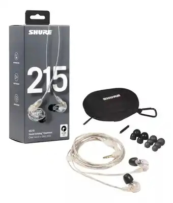Mercado Libre Audífonos in-ear aislantes de sonido shure se215-cl color gris claro oferta