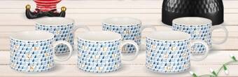 Walmart Express Taza de cerámica con variedad de iniciales 490 ml oferta
