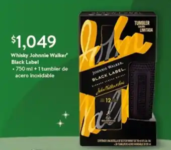 Whisky Johnnie Walker Black Label 750 ml + 1 tumbler de