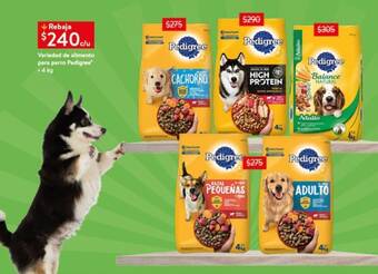 Walmart Express Variedad de alimento para perro Pedigree 4 kg oferta