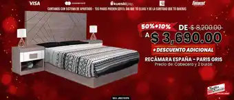 Muebles Troncoso RECÁMARA ESPAÑA - PARIS GRIS oferta