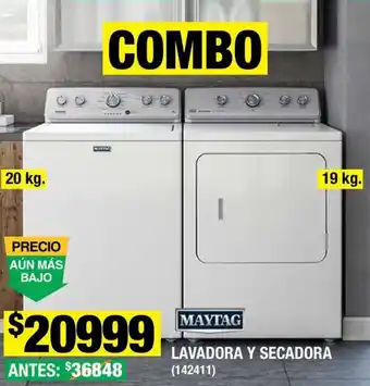 MAYTAG LAVADORA Y SECADORA (142411)
