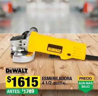 The Home Depot DEWALT ESMERILADORA 4 1/2 (852314) oferta