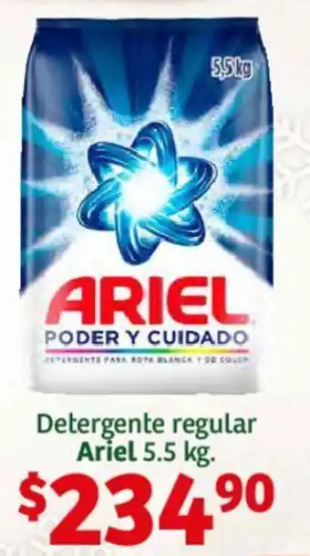 Detergente regular Ariel 5.5 kg.