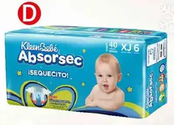 Pañal Absorsec etapa 6 de 40 pzas. x 2