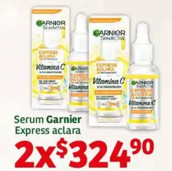 Soriana Híper Serum Garnier Express aclara x 2 oferta