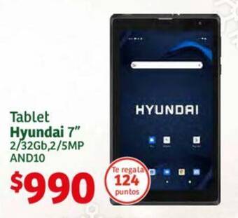 Soriana Híper Tablet Hyundai 7" 2/32Gb,2/5MP AND10 oferta