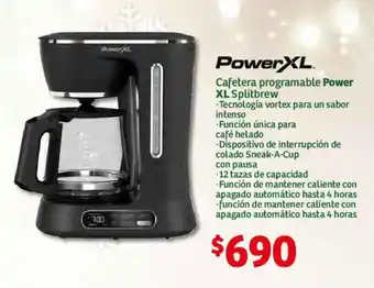 Soriana Híper PowerXL Cafetera programable Splitbrew oferta