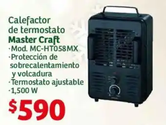 Soriana Híper Master Craft Calefactor de termostato oferta