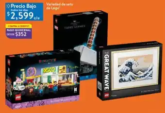 Variedad de sets de Lego