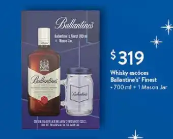 Whisky escoces Ballantine's Finest 700 ml + 1 Mason Jar