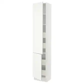 IKEA Sektion / maximera gabin alto 2 prtas 4 cjnes +ests, blanco/vallstena blanco, 46x37x229 cm oferta