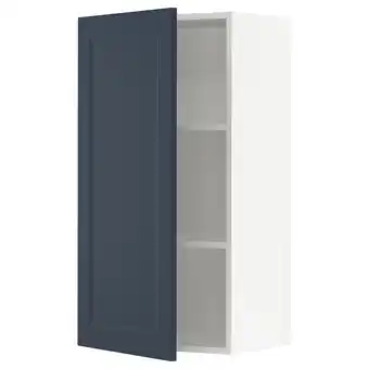 IKEA Sektion gabin pared 1 puerta c/ estantes, blanco axstad/mate azul, 53x38x102 cm oferta