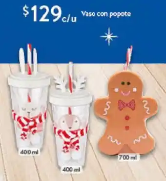 Walmart Vaso con popote oferta