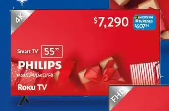 Walmart PHILIPS Smart TV 55" oferta