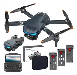 Mercado Libre Mini drone axnen 4k xt9 3 battery con dual cámara hd 2.4ghz 3 baterías oscuro gris oferta