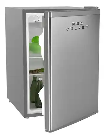 Mercado Libre Frigobar refrigerador red velvet acero hotelero 55l 2 ft³ color stainless steel look oferta