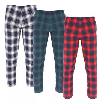 Mercado Libre Paquete de 3 pijamas para hombre pantalon de franela bolsas oferta