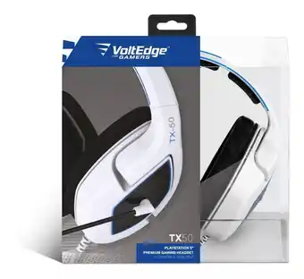 Headset alámbrico tx50 voltedge para playstation 5, ps4 color azul