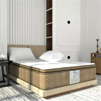 Mercado Libre Colchón restonic queen size leyen + box queen + 2 almohadas oferta