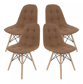 Mercado Libre Juego de sillas estilo eames de botones para comedor oficina oferta