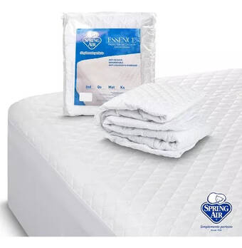 Mercado Libre Protector de colchón individual spring air, impermeable, tecnología skin system, antiácaros, antibacterial, ajustable hasta 4 oferta