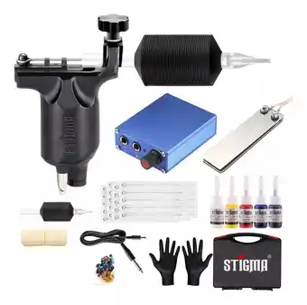 Kit para tatuar máquina rotativa fuente pedal stigma profesi