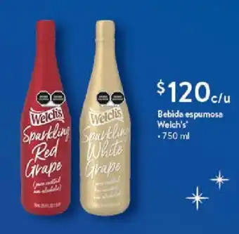 Walmart Bebida espumosa Welch's 750 ml oferta