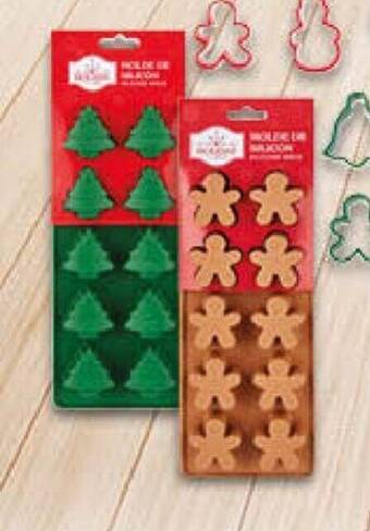 Walmart Molde de silicon chico o set de 8 cortadores de galleta oferta
