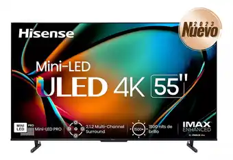 Mercado Libre Pantalla hisense 55 uled mini-led pro 4k 55u8k 144hz vrr oferta