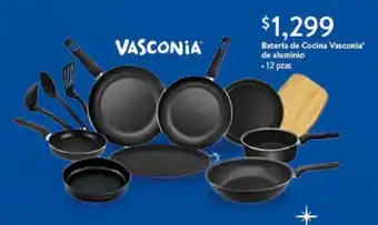 Walmart Bateria de Cocina Vasconia de aluminio 12 pzas oferta