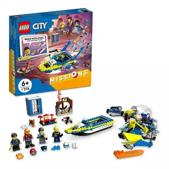 Mercado Libre Kit lego city misión de investigación policía acuática 60355 cantidad de piezas 278 oferta